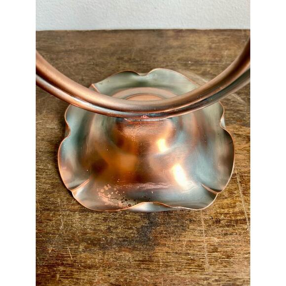 Gregorian Solid Copper Candelabra | Lovely Feminine Candelabra | Cottagecore - Picture 8 of 10